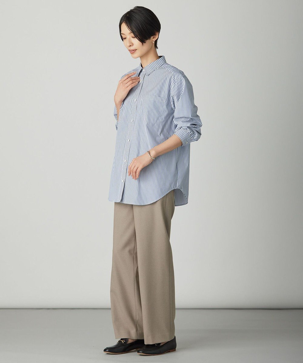 J.PRESS LADIES S エステネージュストライプ シャツ ブラウス 