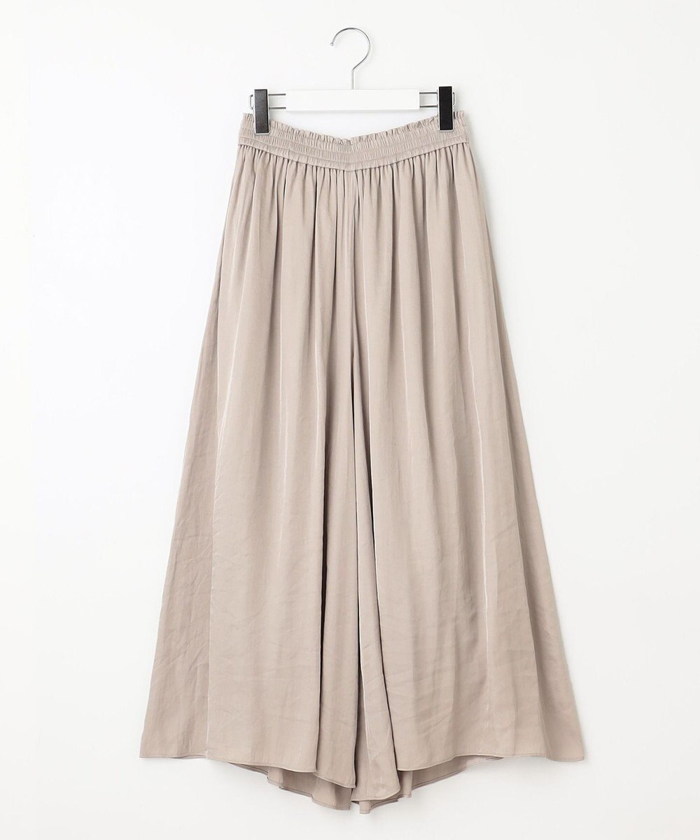 自由区 S 【WEB限定・ウエストゴム・長さ調整可・洗える】ビンテージツイル ギャザーパンツ 