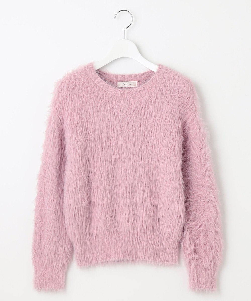 Feroux 【選べる4カラー】ゆるふわシャギー ニット 