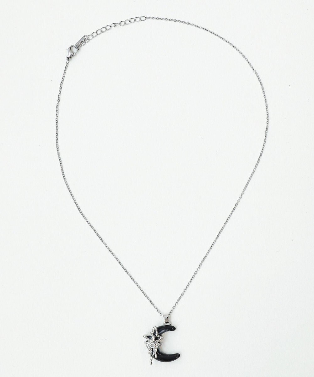 WEGO Lブラックストーンモチーフネックレス 