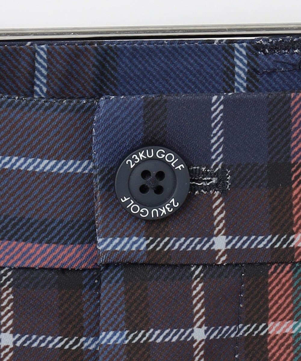 23区GOLF 【MEN】ＴＥＸＢＲＩＤ チェック柄  べーシックシルエットパンツ 