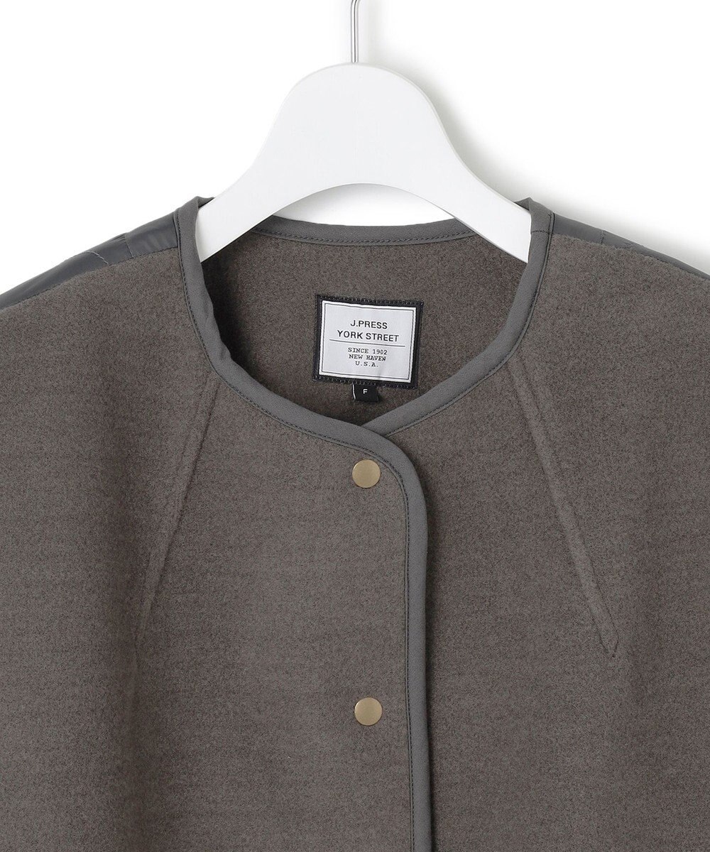 J.PRESS YORK STREET 【WOMEN】キルト×ジャージ ブルゾン 