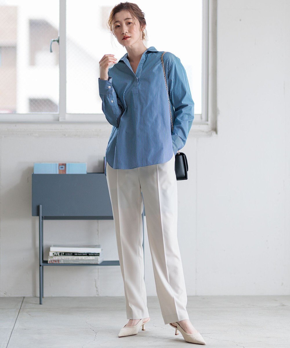 23区 L 【Oggi4月号掲載/洗える】CANCLINI スキッパー シャツ 