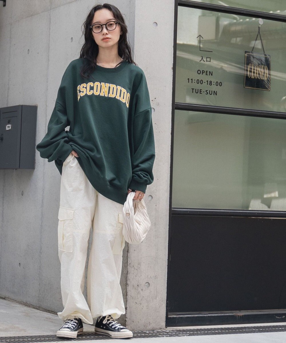 WEGO ヘビーウエイト刺繍グラフィックプルオーバー 