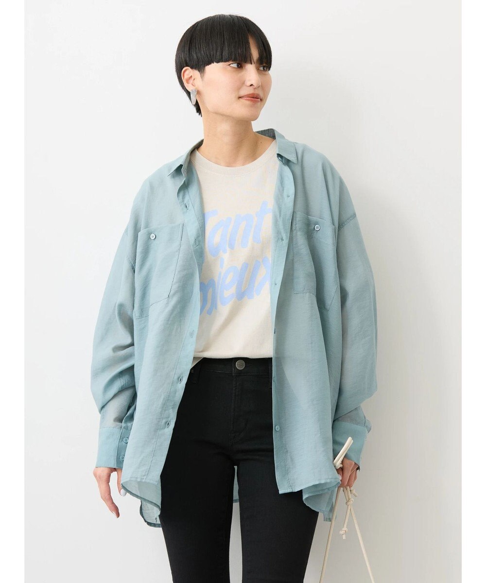 AMERICAN HOLIC シアーＣＯＯＬＷポケットシャツ 