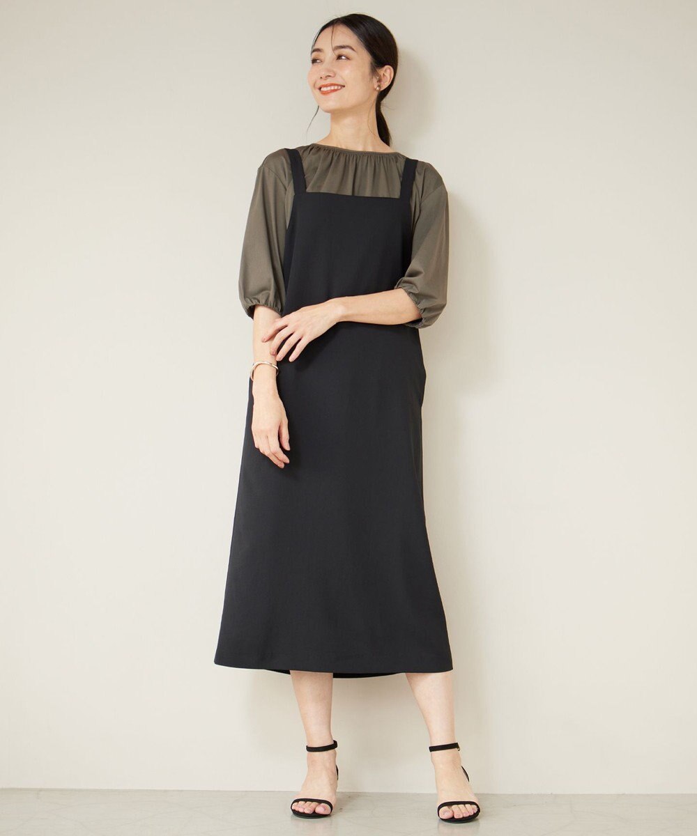 J.PRESS LADIES L 【WEB限定カラーあり・洗える】Lightジョーゼット キャミ ワンピース 