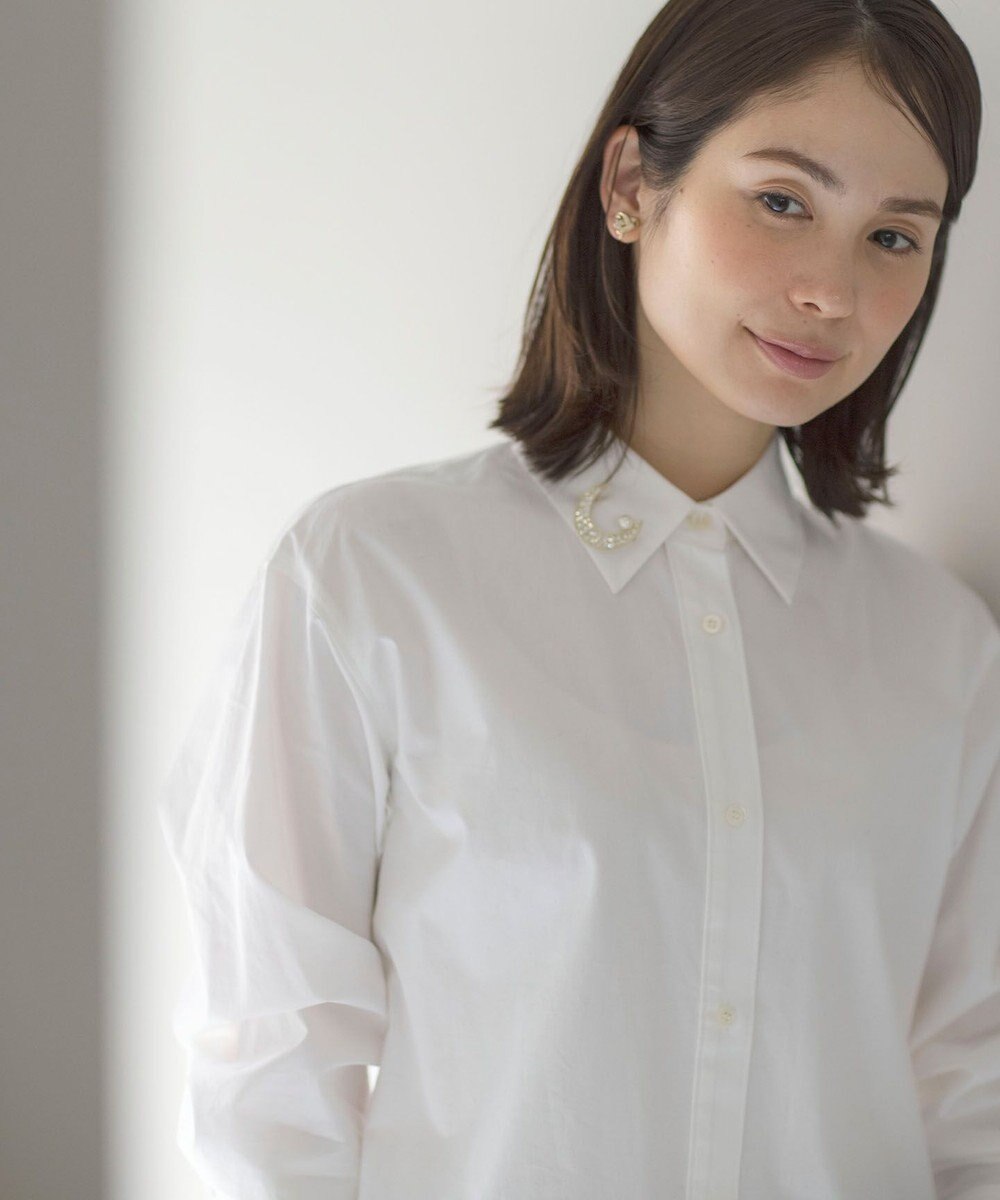 組曲 コットンシャーティング ベーシックシャツ 