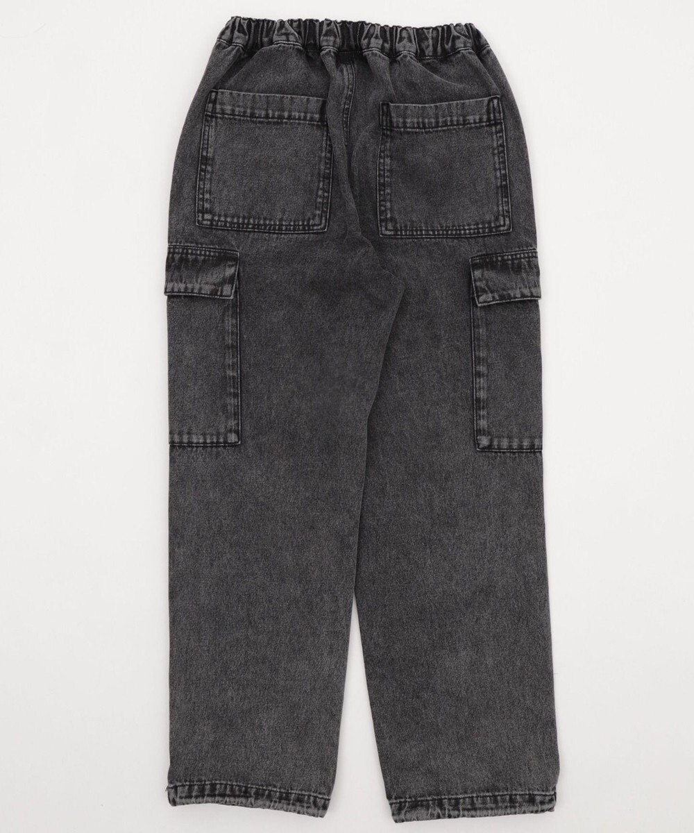 WEGO 【KIDS/150cm/160cm/ウエストゴム】デニムイージーカーゴパンツ（JUNIOR） 