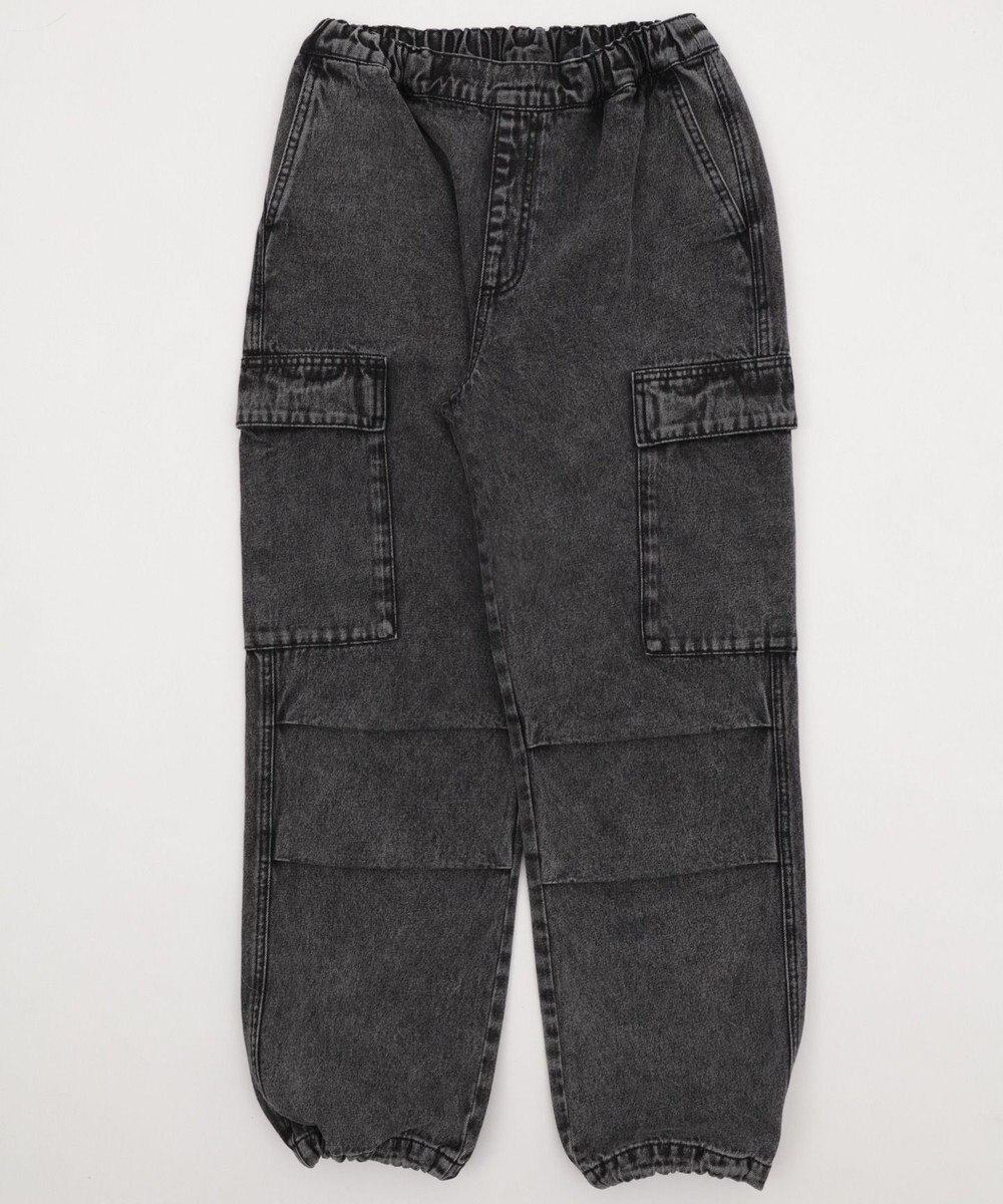 WEGO 【KIDS/150cm/160cm/ウエストゴム】デニムイージーカーゴパンツ（JUNIOR） 