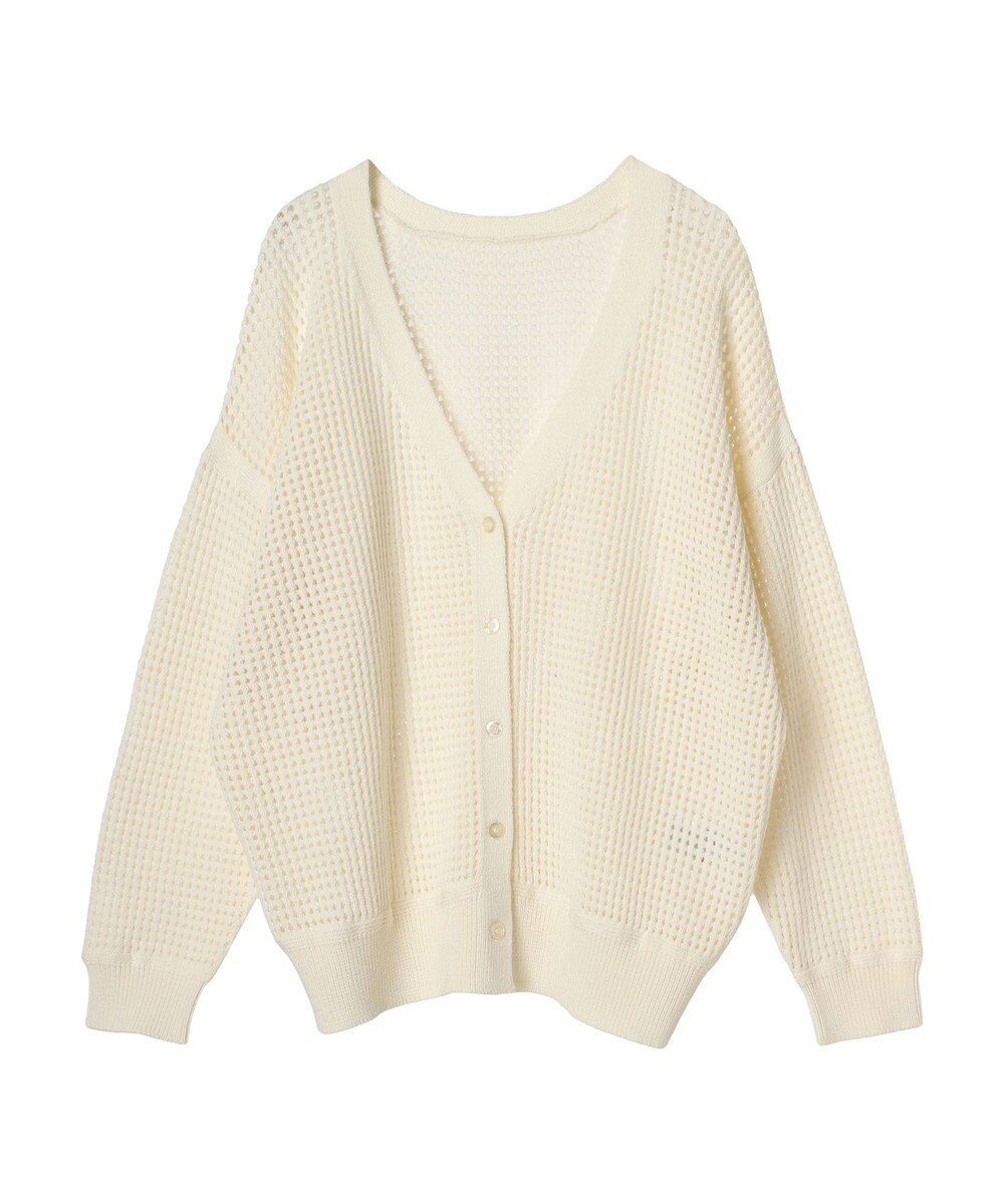 AMERICAN HOLIC ２ＷＡＹメッシュ編みニットカーディガン 