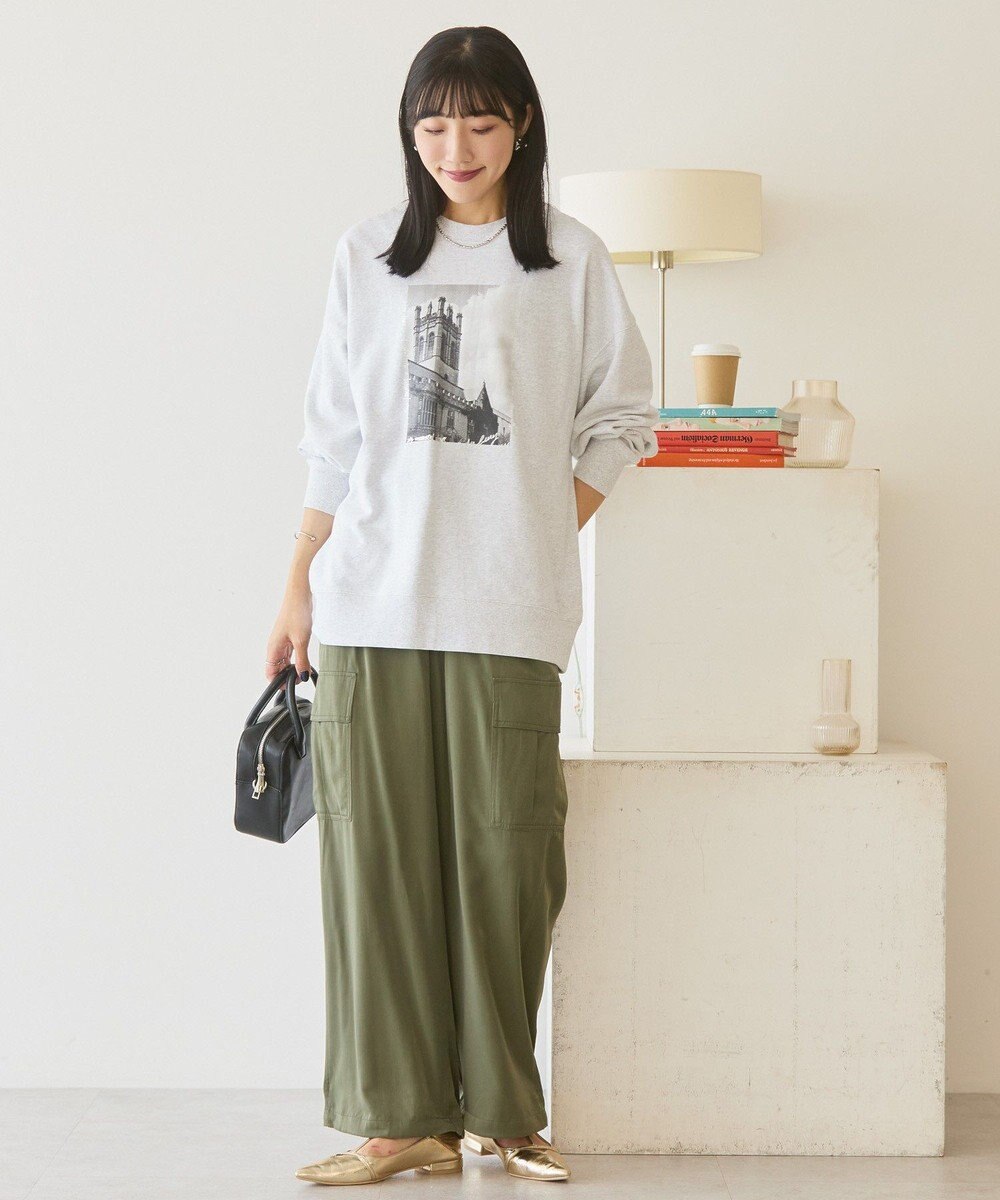 AMERICAN HOLIC ハンドストロークフォト裏毛プルオーバー 