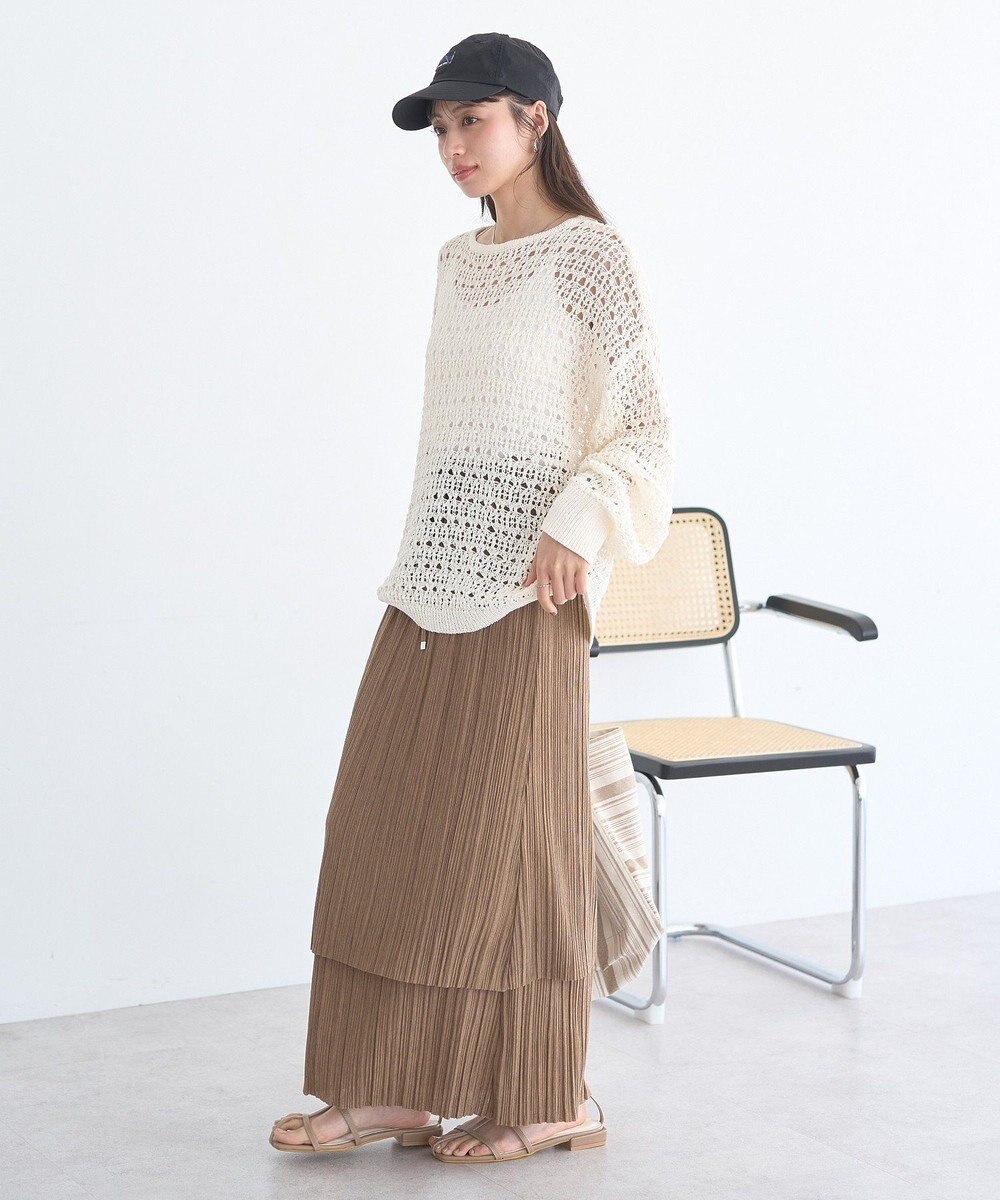 earth music&ecology メッシュニットプルオーバー 