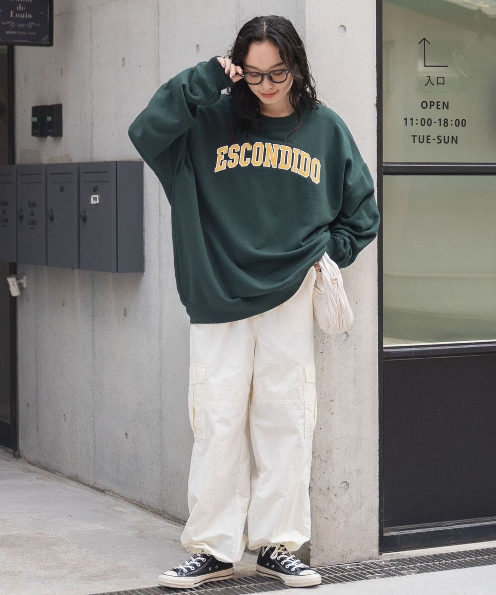 WEGO ヘビーウエイト刺繍グラフィックプルオーバー 