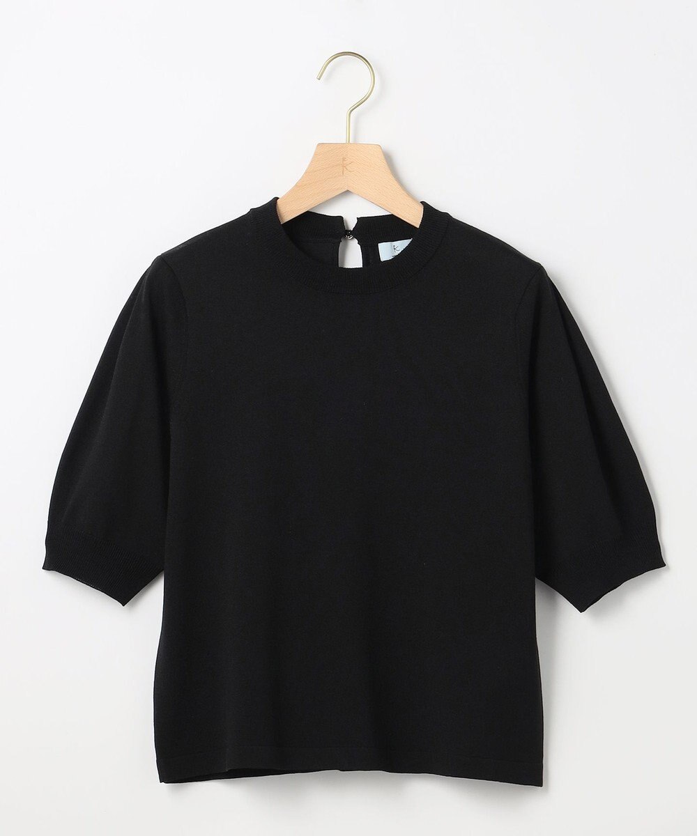 組曲 【先行予約】シアー ニット５分袖 プルオーバー 