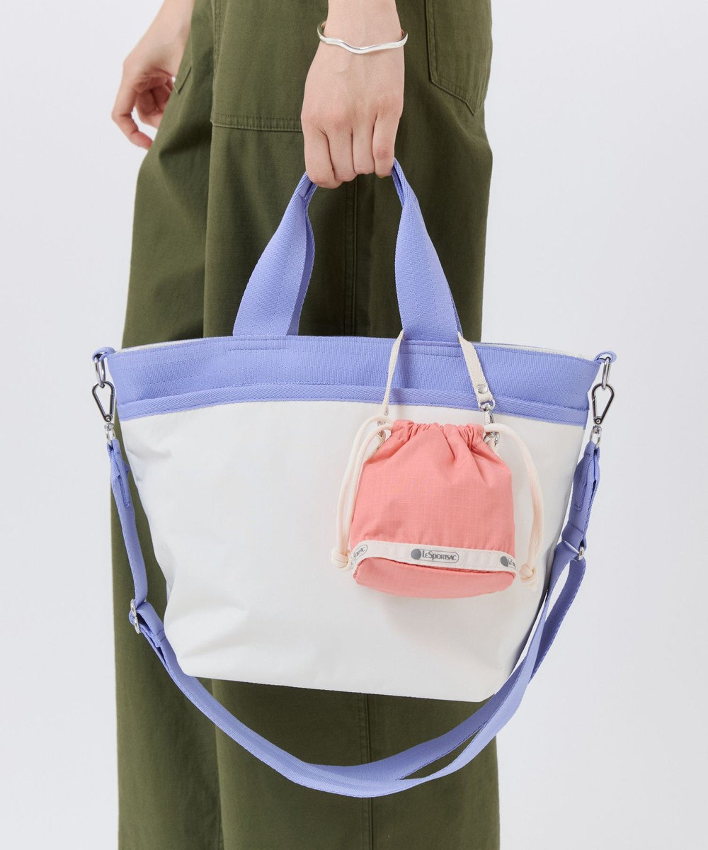LeSportsac DRAWSTRING BUCKET CHARM/コーラルパンチ/メレンゲ 