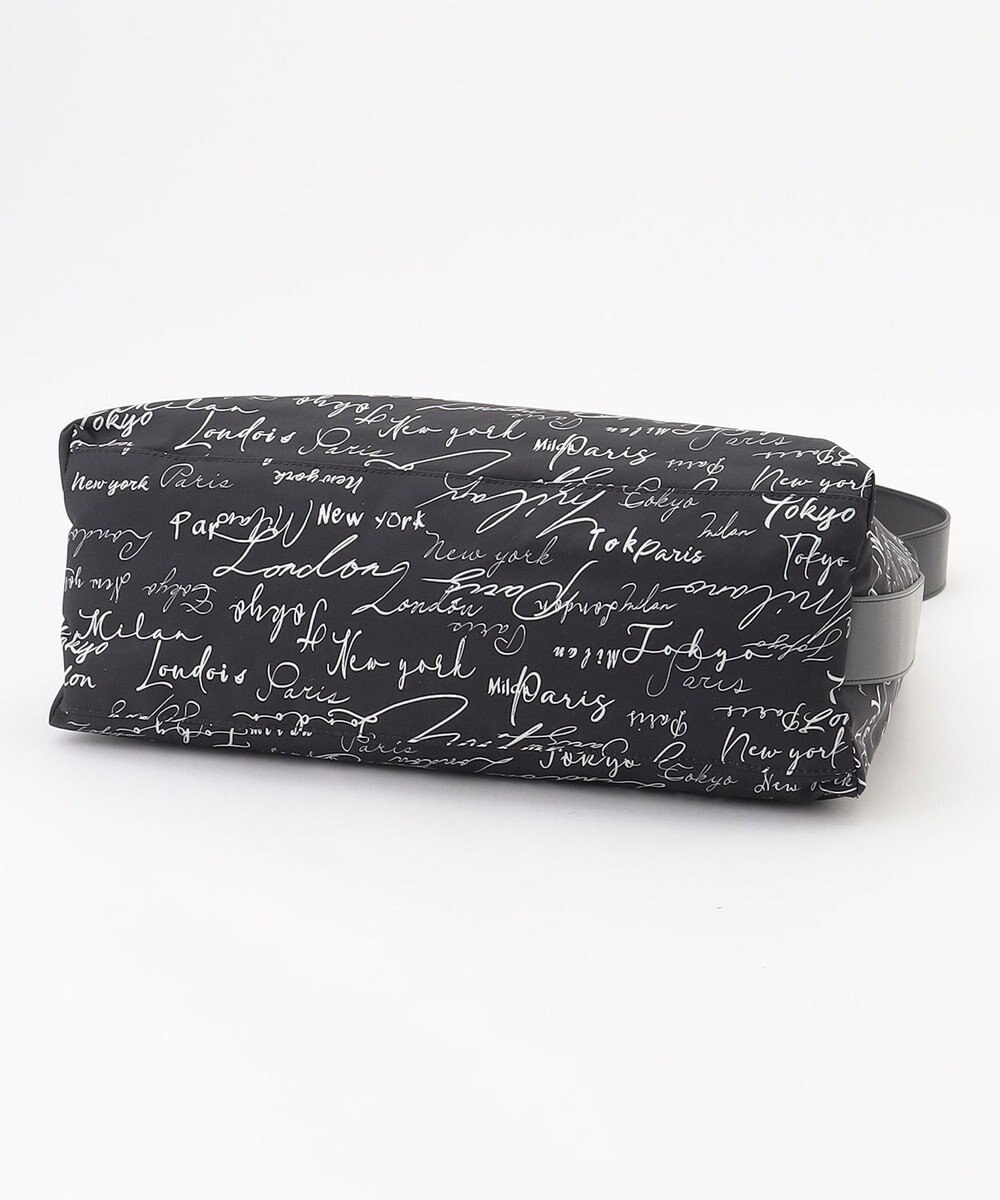 ICB 【A4サイズ収納可】5cityレタードプリント ショルダーバッグ 