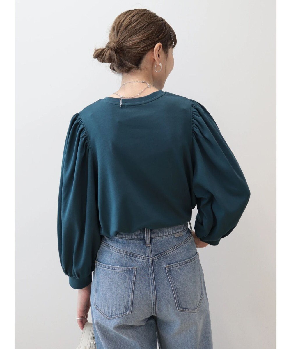 AMERICAN HOLIC ドルマンギャザー７分袖カットプルオーバー 