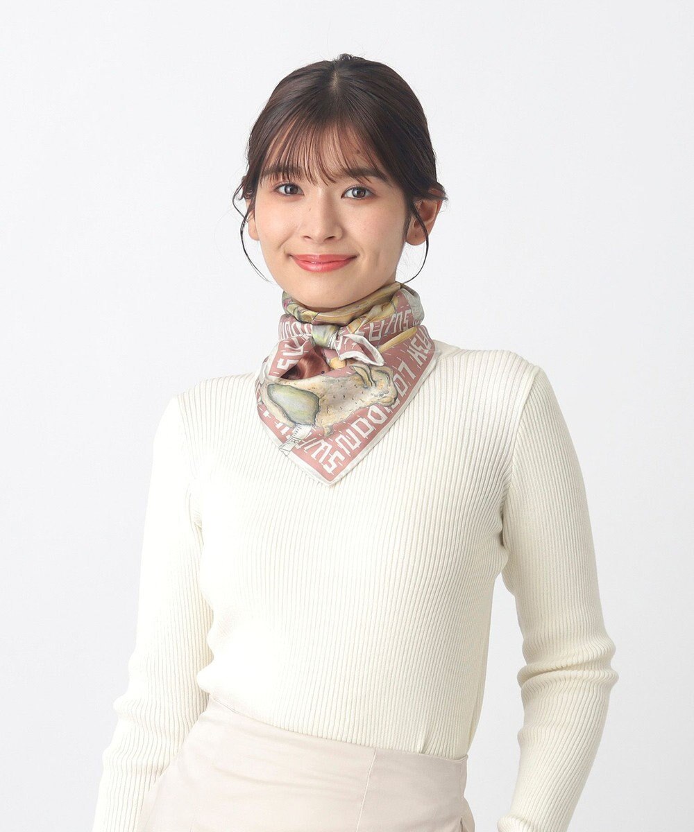 MOONBAT SWASH LONDON 大判シルクツイルスカーフ Trifle 68×68cm 日本製 