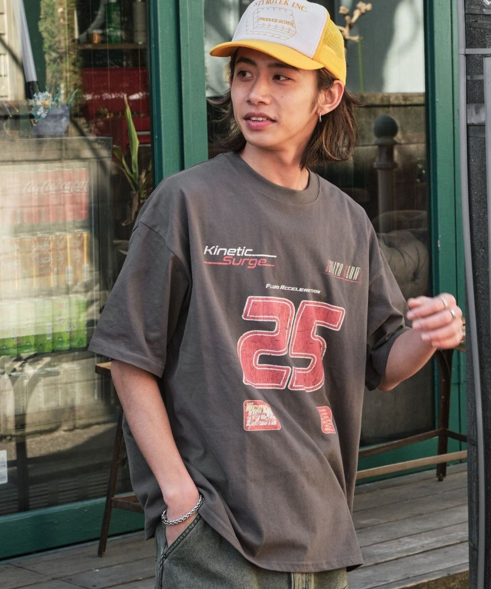 WEGO 【ユニセックス着用ITEM/SMLサイズ展開】ヴィンテージライクグラフィックT（SS） 