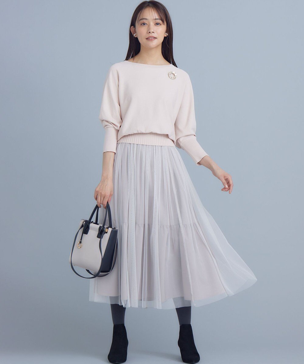 組曲 【5色展開・UVケア】スタイルアップ ドルマンスリーブ ニット 