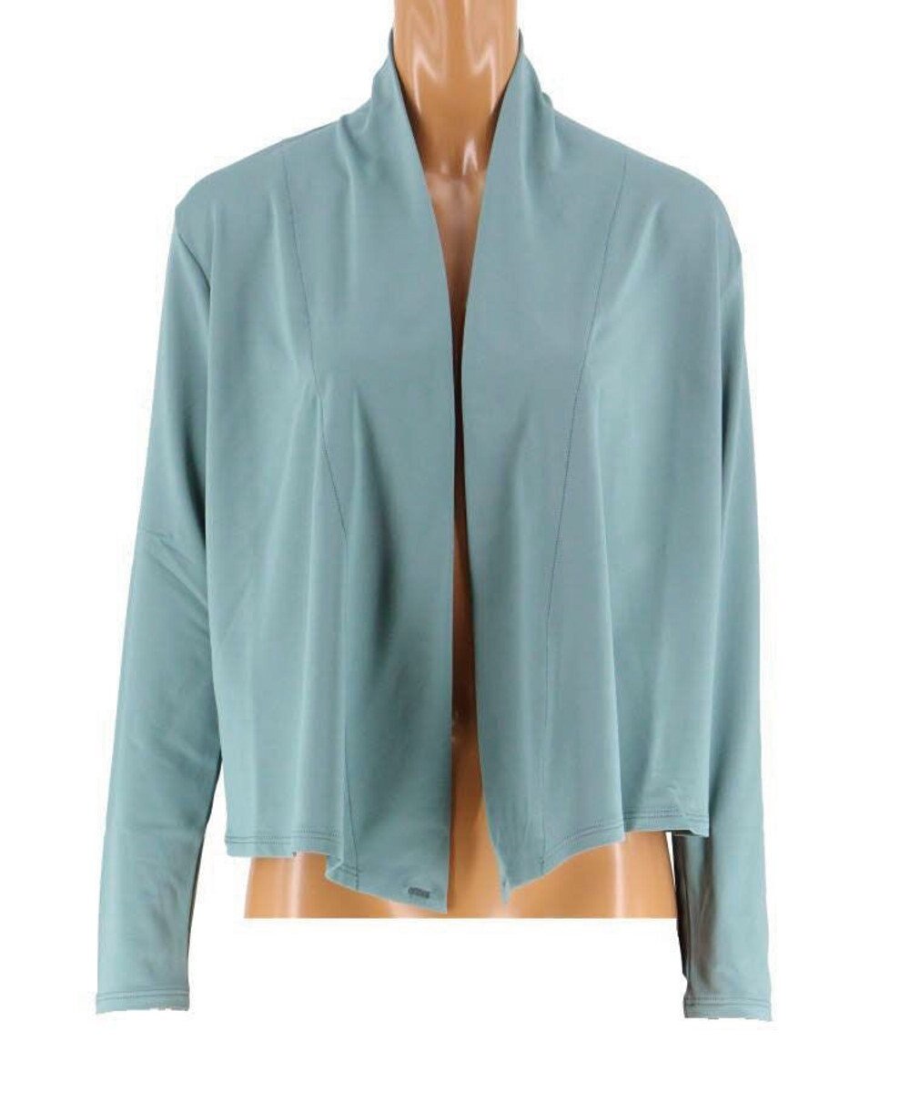 San-ai Resort（三愛水着楽園） 【SALE】【Coral veil】【UPF50＋】裏起毛ベア天　温かトラベル羽織 ショート丈 F 