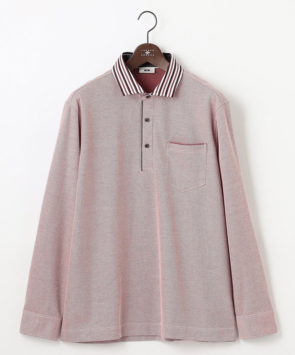 JOSEPH ABBOUD 【キングサイズ・消臭などの高機能】オーガニックコットン ダディ 長袖 ポロシャツ 
