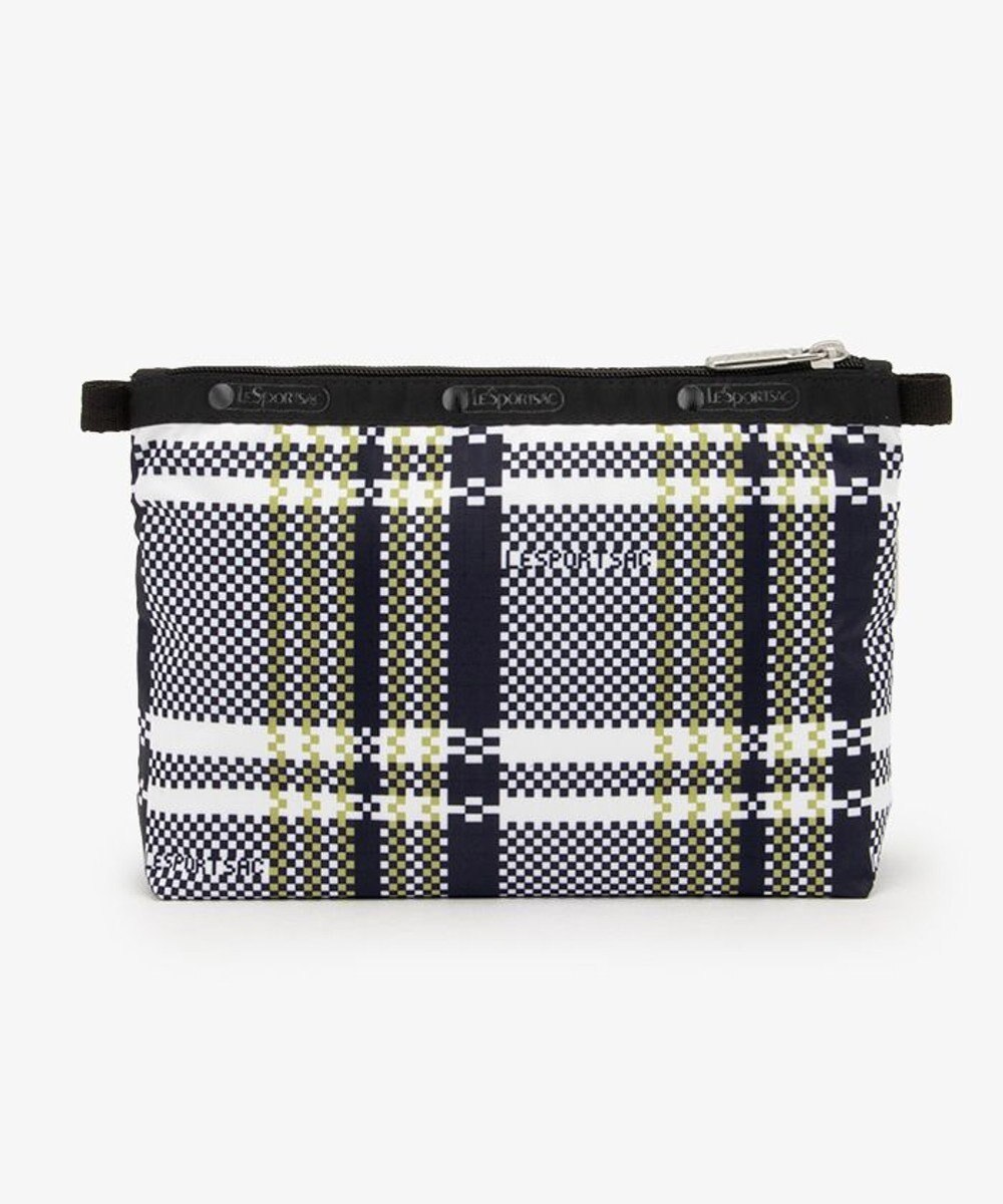 LeSportsac COSMETIC CLUTCH/ピクセルスクランブルチェック 
