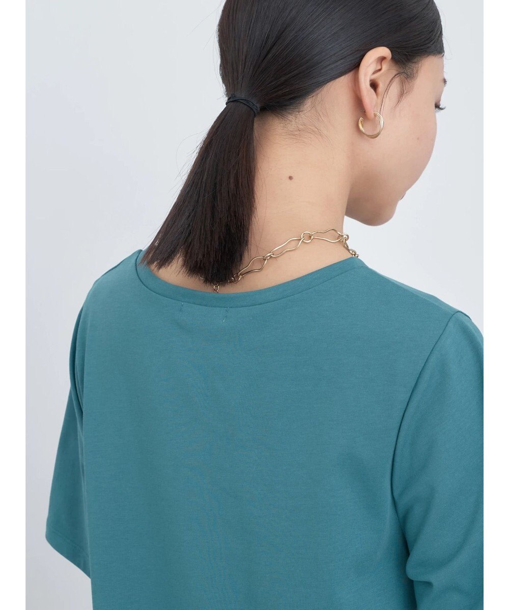 earth music&ecology プレーティング天竺Ａラインワンピース 