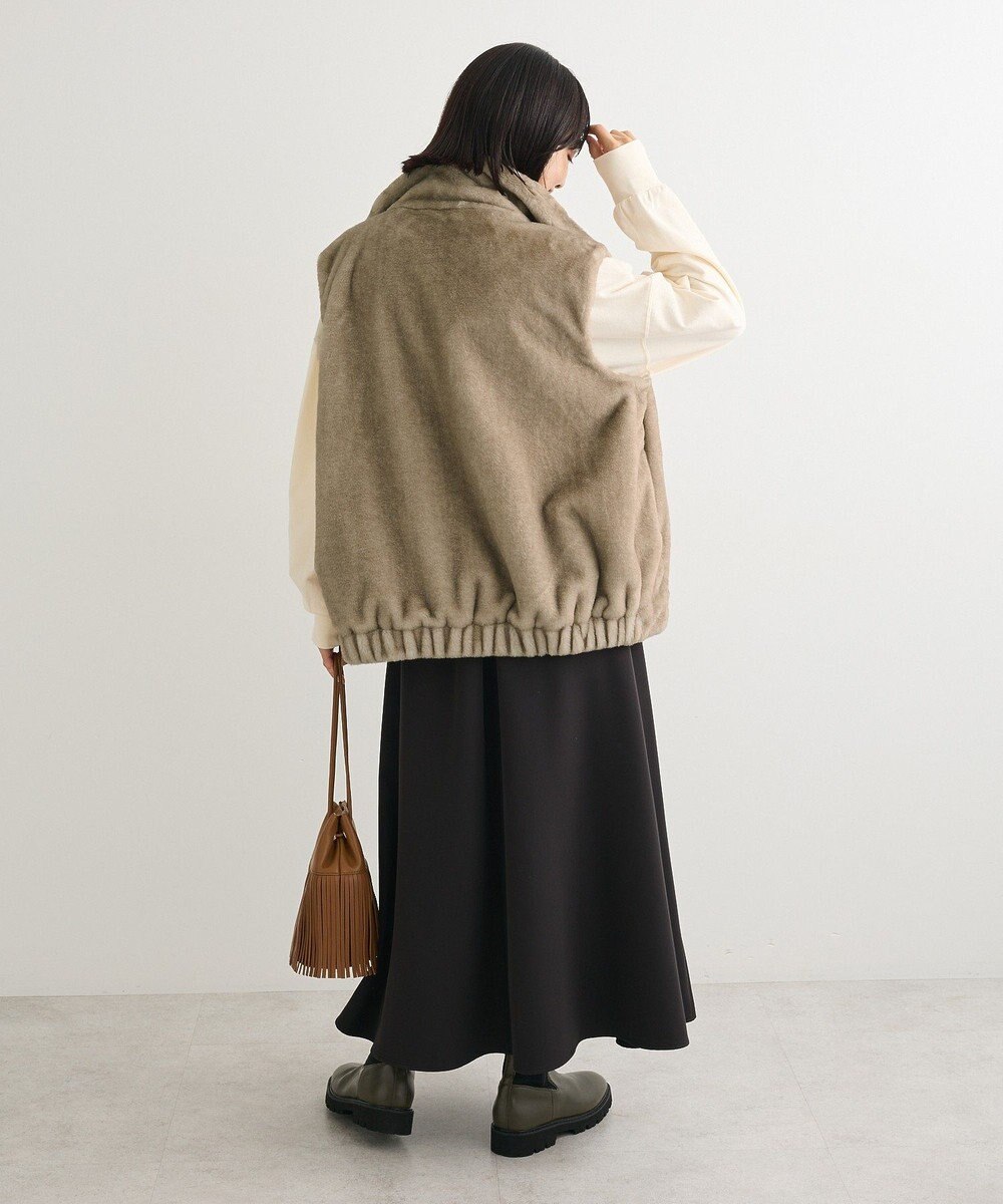 Green Parks スタンドカラーＺＩＰファーベスト 