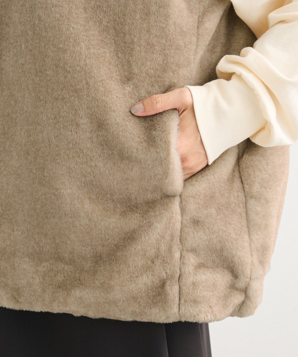 Green Parks スタンドカラーＺＩＰファーベスト 