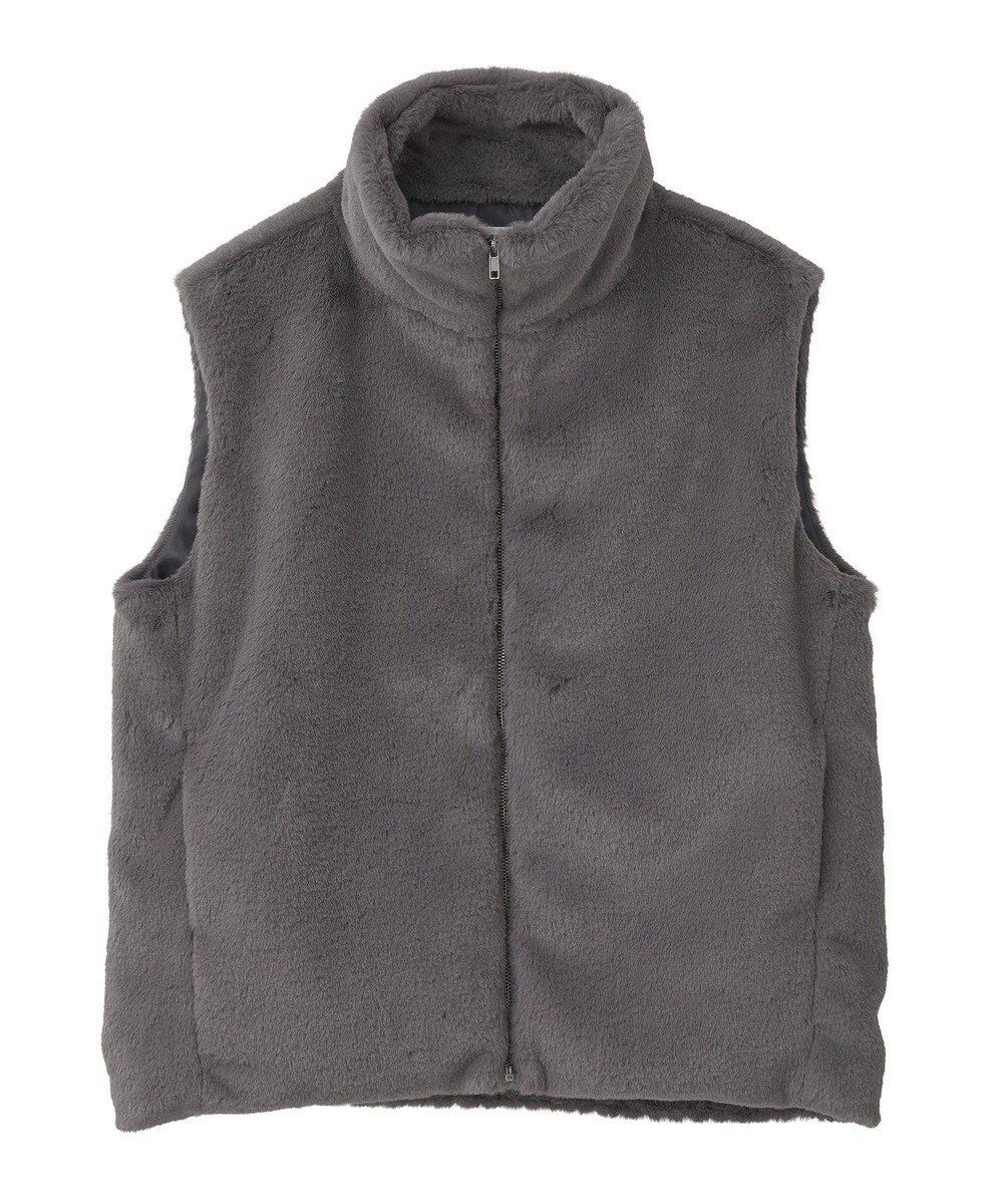 Green Parks スタンドカラーＺＩＰファーベスト 