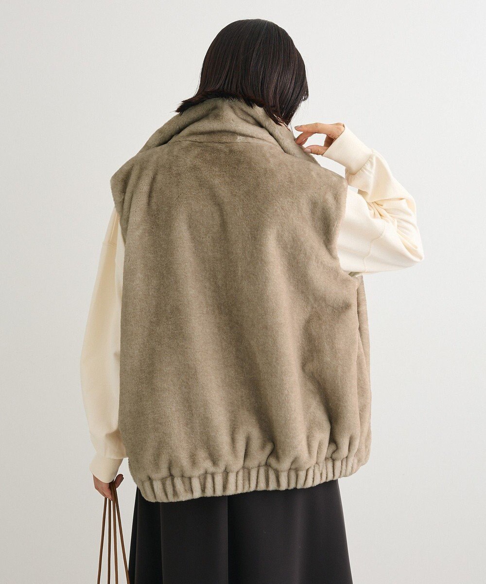 Green Parks スタンドカラーＺＩＰファーベスト 