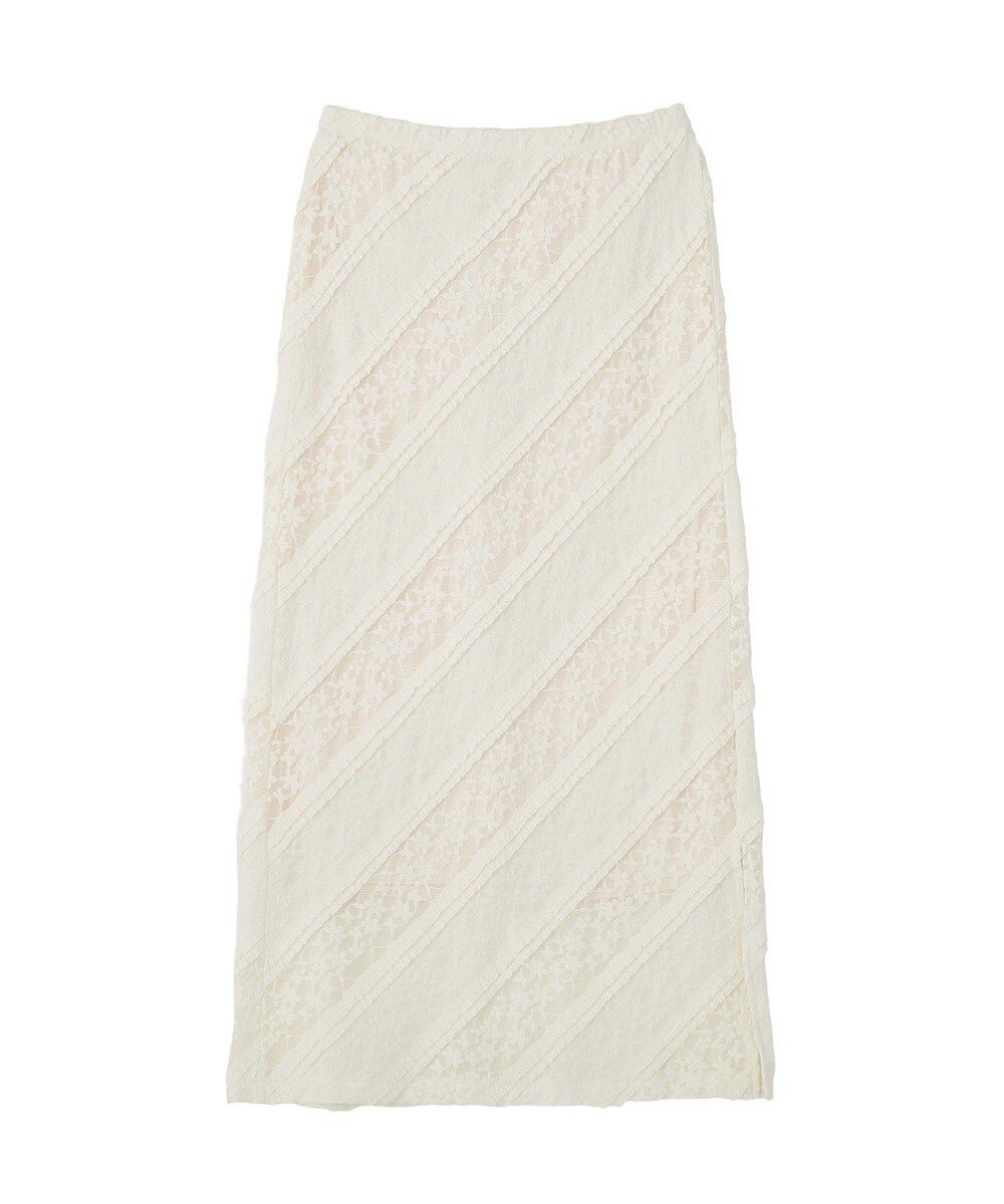 earth music&ecology 総レースナロースカート 