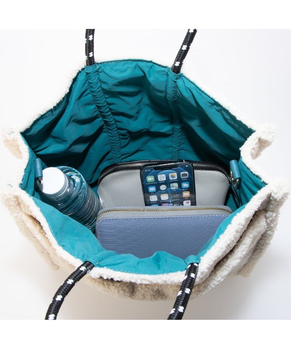 UNBILLION カシュカシュ cachecache / ボア刺繍リバーシブル2wayトート 