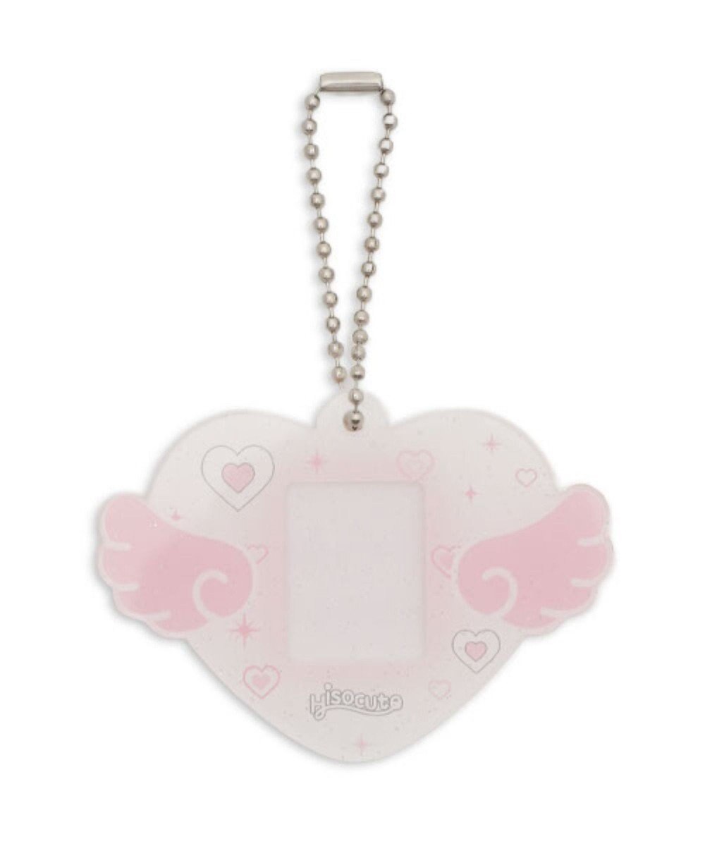 WEGO 【痛バ＆推し活グッズ】ハートエンジェルIDフォトケースキーホルダー 