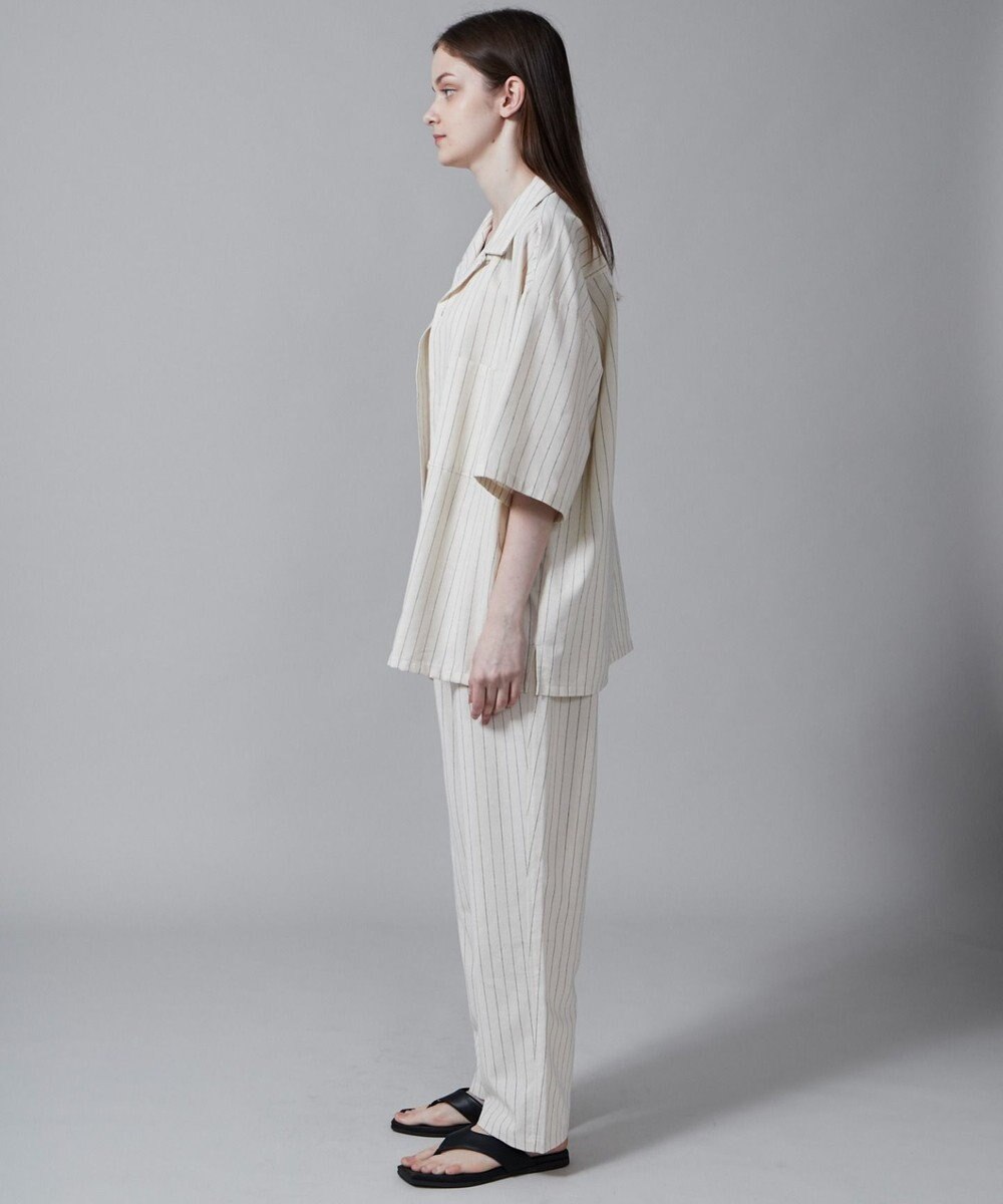 WEGO 【ユニセックス着用アイテム/手洗い可/SETUP可/ウエストゴム】リネンレーヨンイージーパンツ 