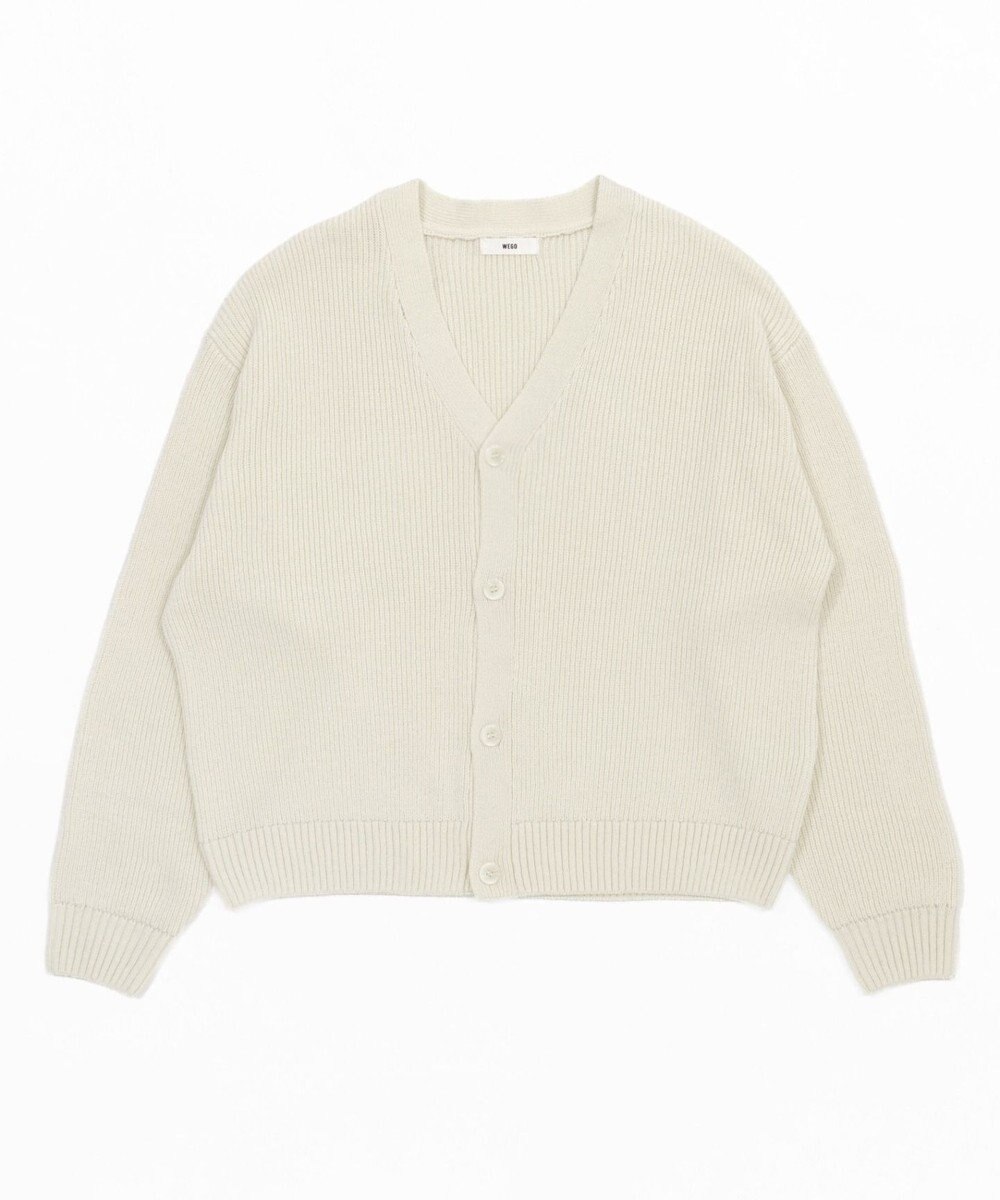 WEGO 【ユニセックス着用ITEM/MLサイズ展開】クロップドカーディガン 
