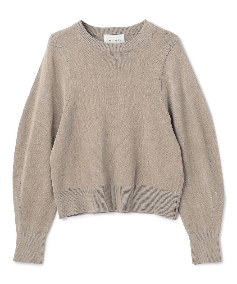 BEIGE， ARSENOPY / コットンドライタッチクルーネックニット 