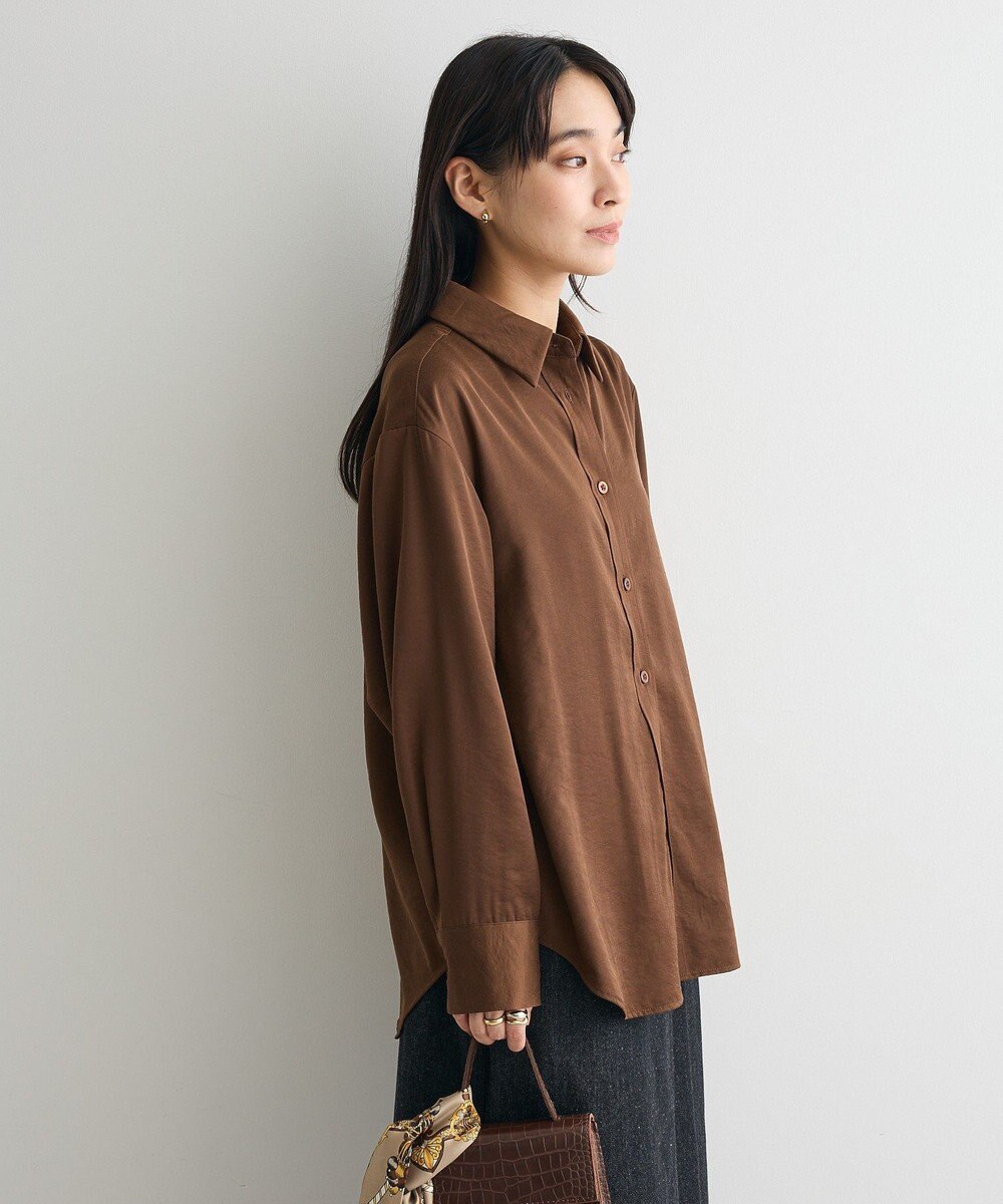 CRAFT STANDARD BOUTIQUE オーバーサイズサテンシャツ 