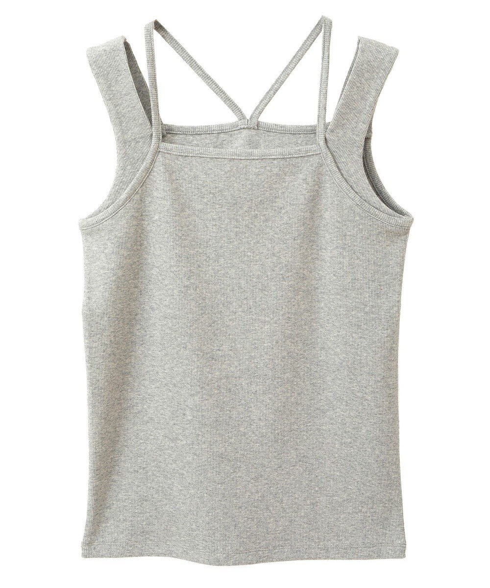 earth music&ecology レイヤードカットタンクトップ 