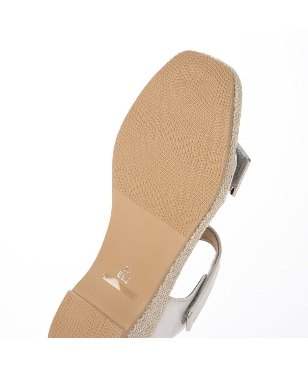 Riz raffinee <Riz raffinee>【3E】ラインストーン付きウエッジソールサンダル 