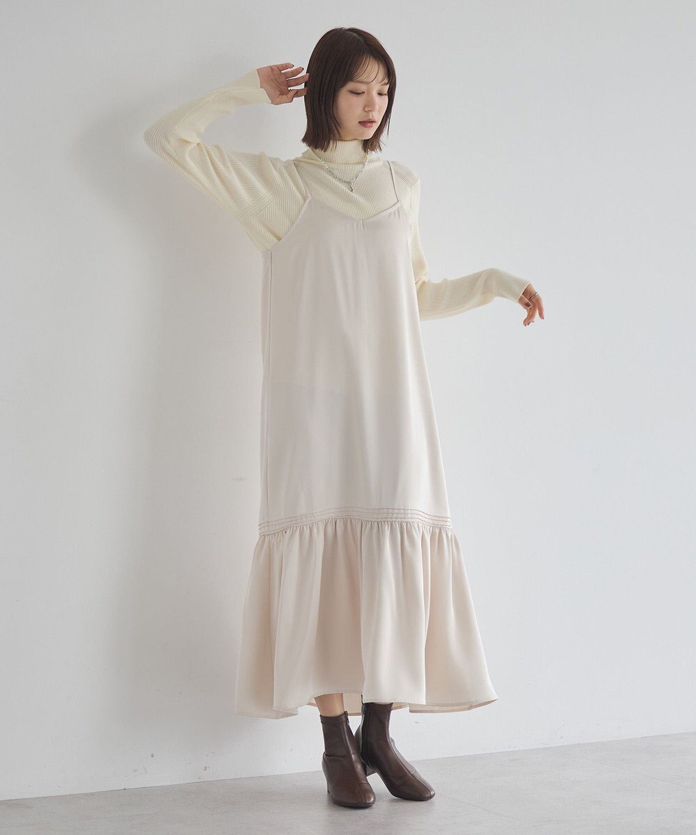 earth music&ecology アソートサテンキャミワンピース 