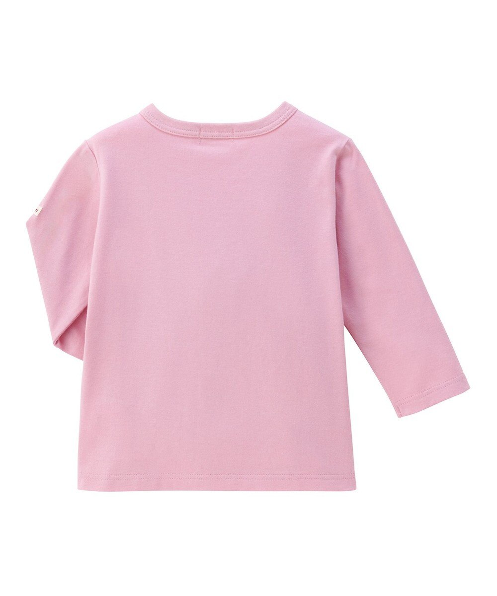 MIKI HOUSE HOT BISCUITS 【70-120cm】【Everyday Series】ワンポイント 長袖Tシャツ 