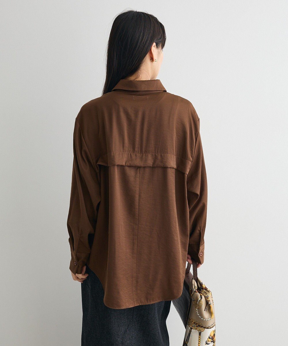 CRAFT STANDARD BOUTIQUE オーバーサイズサテンシャツ 