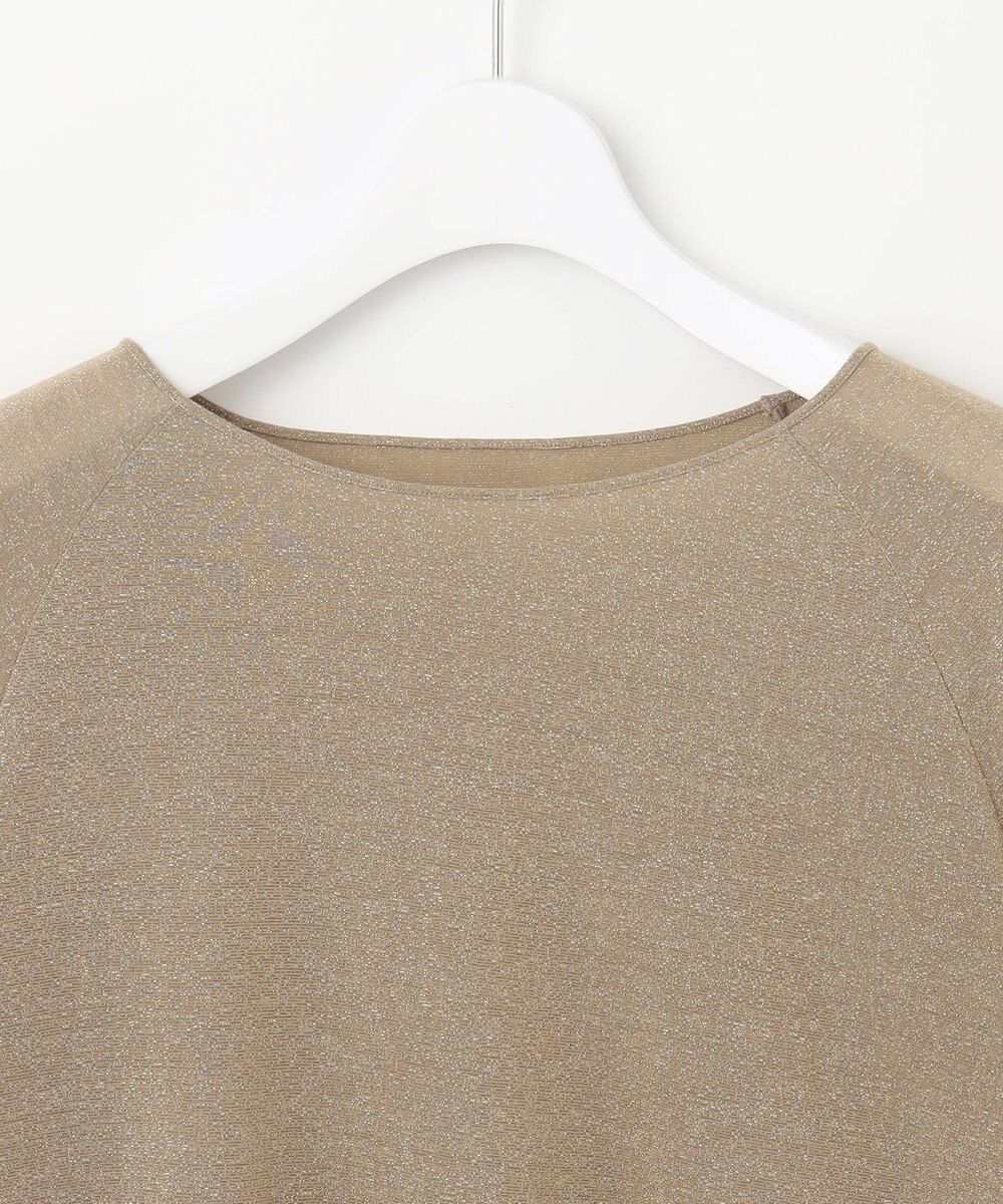 自由区 S 【洗える】ラメシアー トップス 