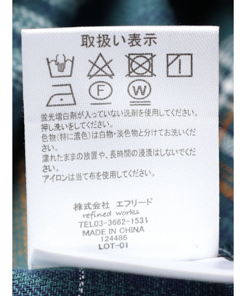 CRAFT STANDARD BOUTIQUE チェックバンドカラーサークルブラウス 