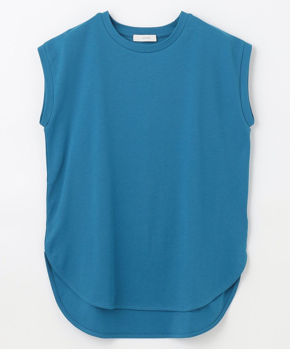 ANY L 【接触冷感/UVケア】ビューティベーシックノースリーブテールTシャツ 