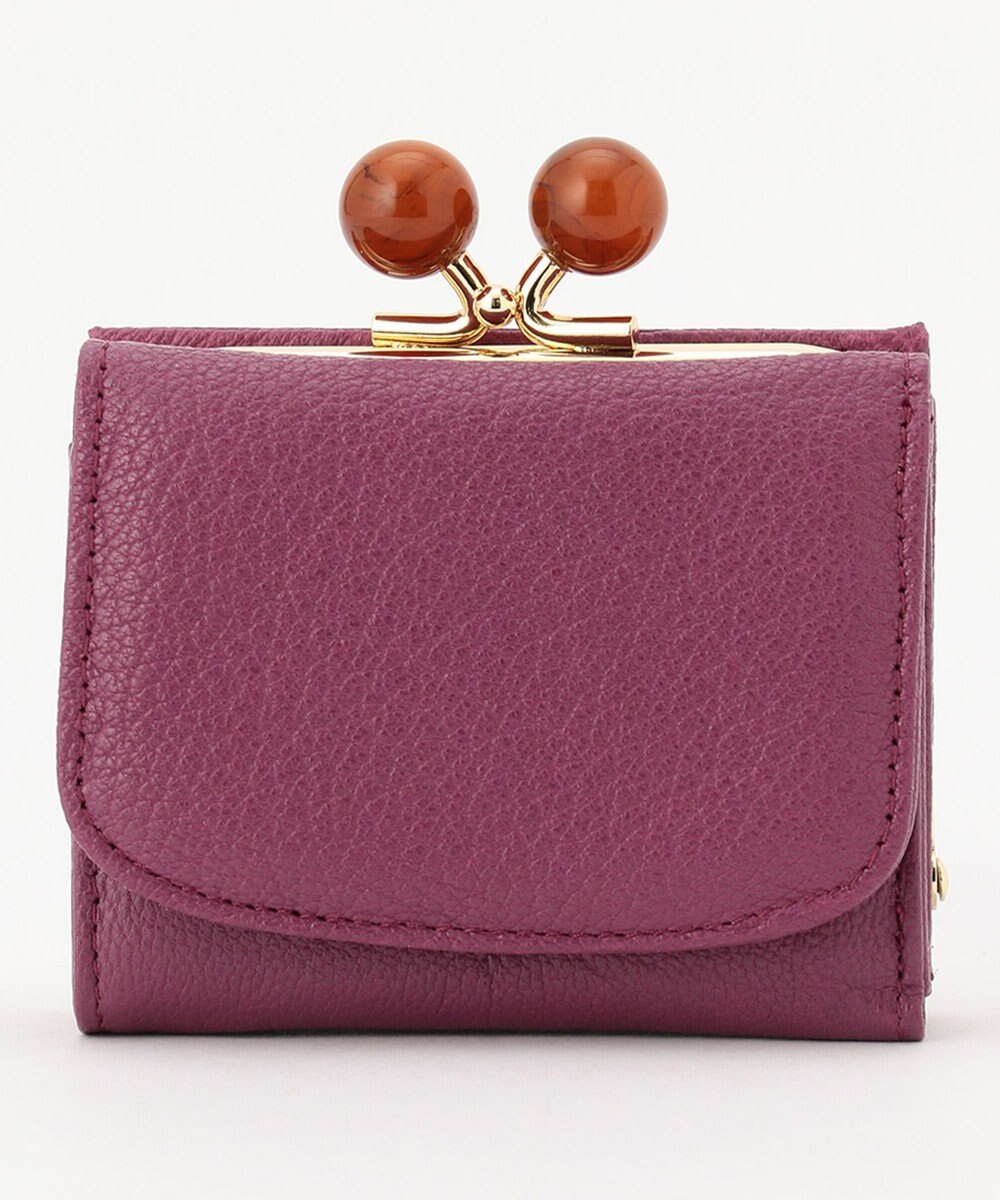 UNBILLION perche アクリル玉三つ折りミニサイフ 