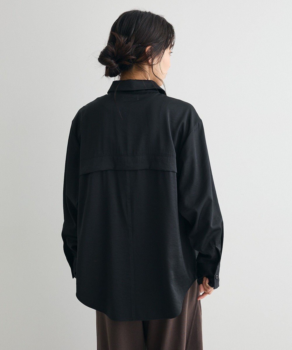 CRAFT STANDARD BOUTIQUE オーバーサイズサテンシャツ 