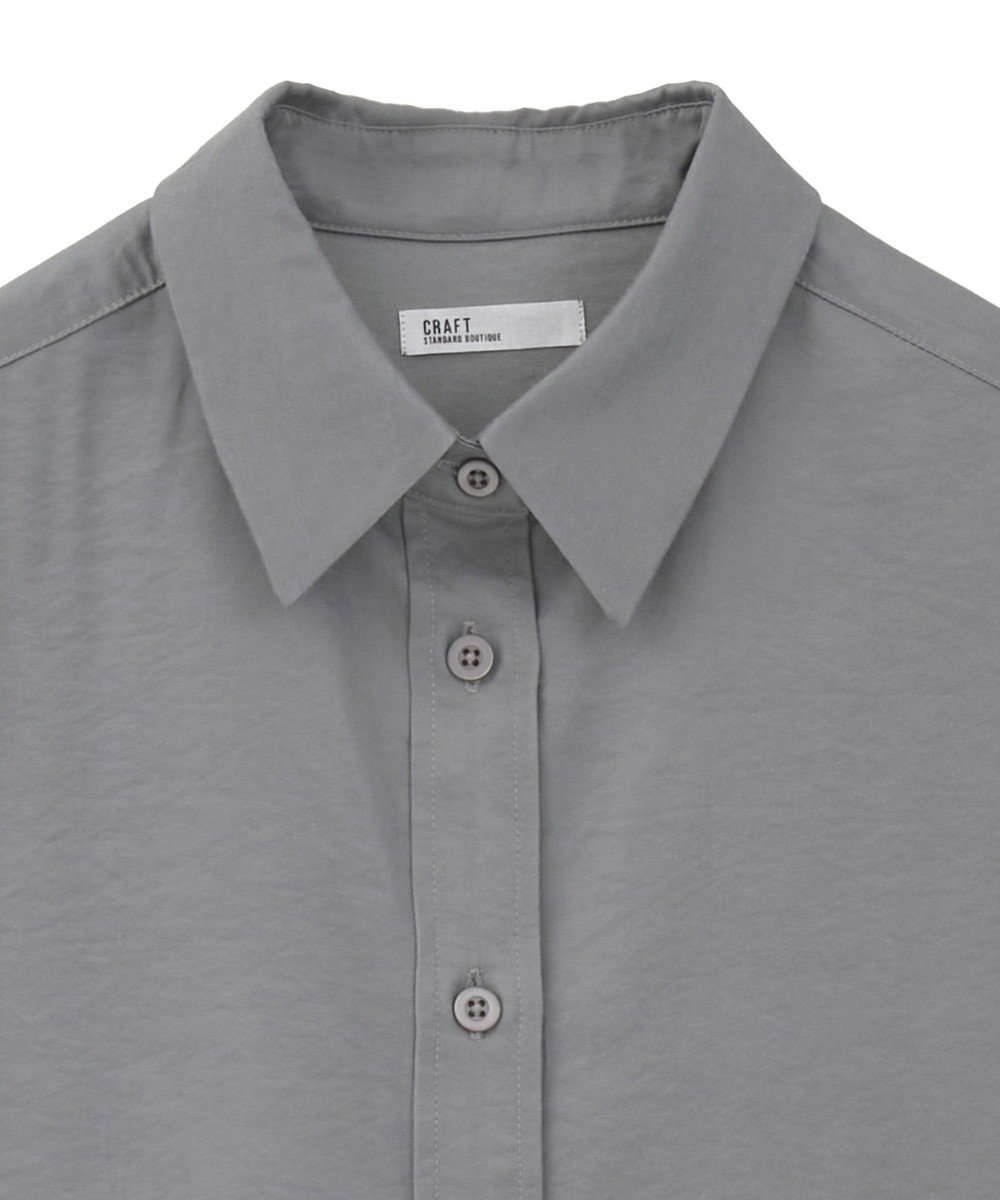 CRAFT STANDARD BOUTIQUE オーバーサイズサテンシャツ 